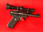 Ruger Mod Mark 2 Target .22 LR with scope Leupold